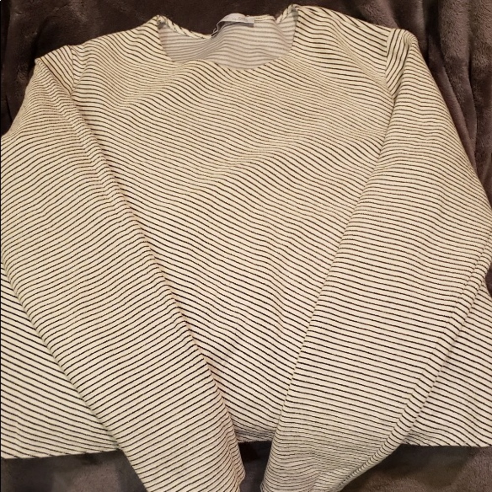 Zara striped crop top